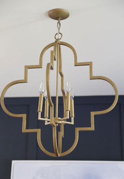 Brushed Gold Ceiling Light Fixture