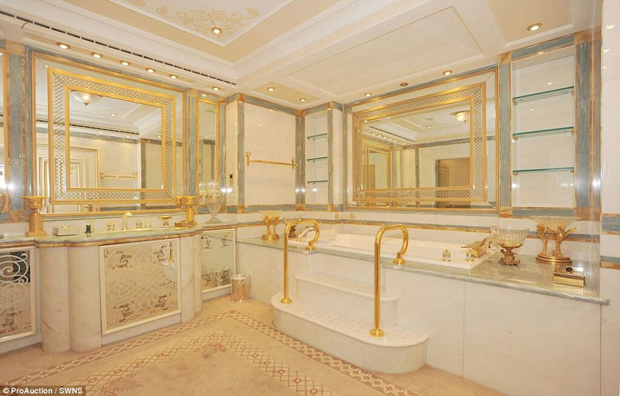 Old Fashioned Polished Brass Gold Bathroom