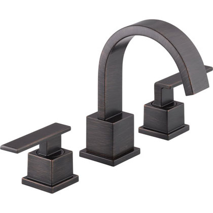 Delta Vero Widespread 2-Handle High Arc Venetian Bronze Bathroom Faucet 555982