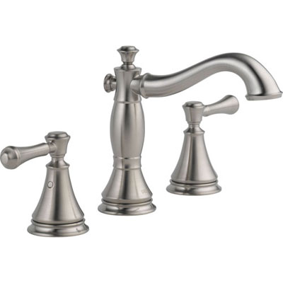 Delta Stainless Steel Finish Bathroom Sink Faucets