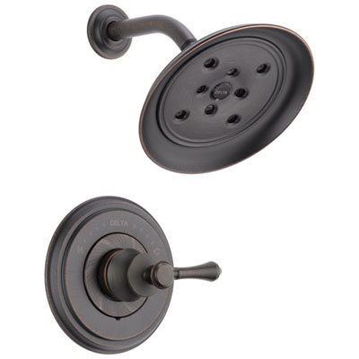 Delta Cassidy Collection Venetian Bronze Monitor 14 H2Okinetic Shower only Faucet INCLUDES Single Lever Handle and Rough-Valve without Stops D1534V