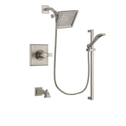 Delta Dryden Stainless Steel Finish Tub and Shower System w/Hand Shower DSP2243V