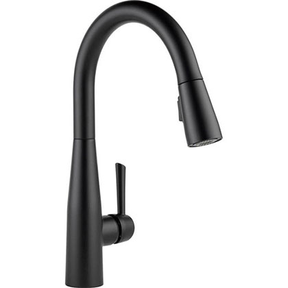 Delta Essa Single-Handle Pull-Down Sprayer Kitchen Faucet in Matte Black with MagnaTite Docking 718187