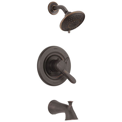Delta Lahara Temp/Volume Venetian Bronze Tub and Shower Faucet with Valve D368V
