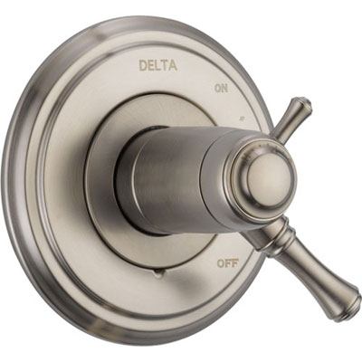 Delta Cassidy Stainless Steel Finish Thermostatic Shower Control Trim 582239