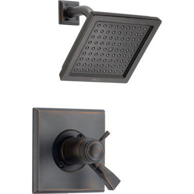 Delta Dryden Venetian Bronze Modern Thermostatic Shower Control with Valve D804V