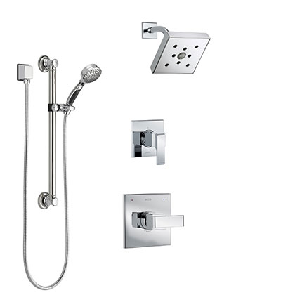 Delta Ara Collection Chrome Shower System with Hand Shower