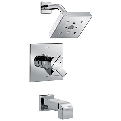Delta Ara Collection Chrome Tub and Shower Combination Faucet