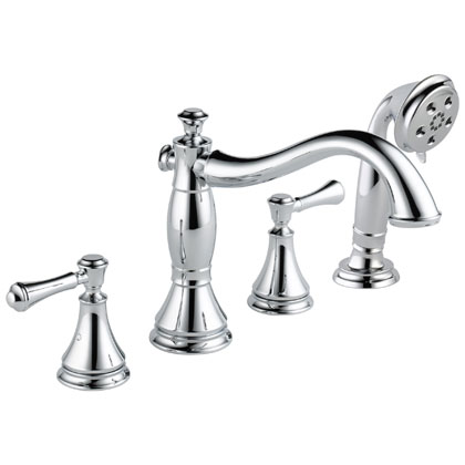 Delta Cassidy Collection Roman Tub Filler with Handshower