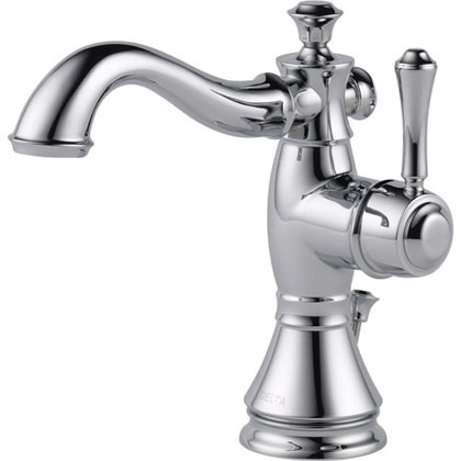 Delta Cassidy Collection Single Hole Mount Bathroom Sink Faucets