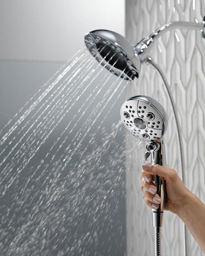 H20Kinetic Featuring In2Ition Two-in-One Shower