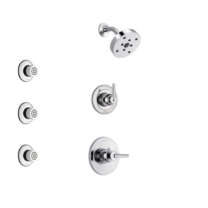 Delta Trinsic Collection Chrome Shower System with Body Sprays
