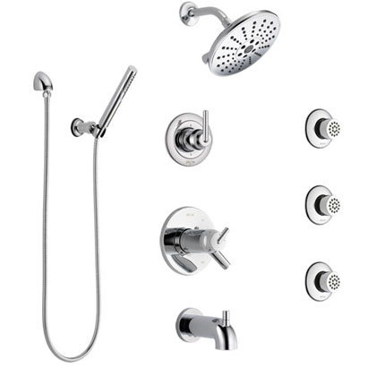 Delta Trinsic Shower Systems with Tub Spout
