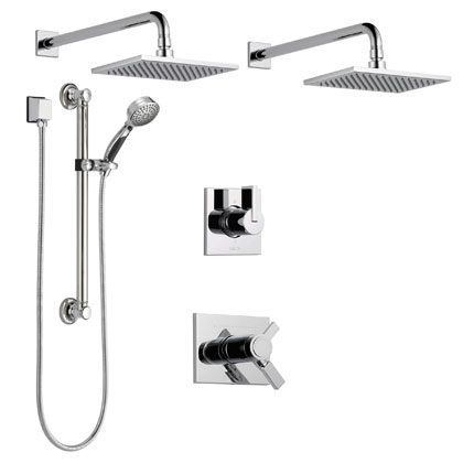 Delta Vero Collection Chrome Shower System with Thermostatic Shower Control