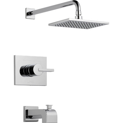 Delta Vero Collection Chrome Tub and Shower Combination Faucet