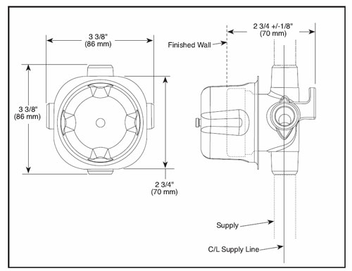 diverter valve spec sheet diagram