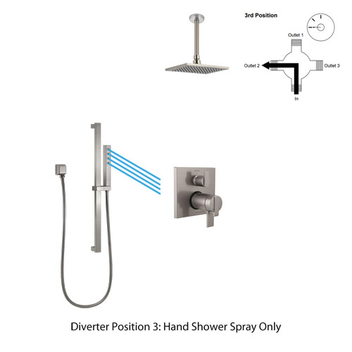 Shower Diverter Position 3: Hand Shower Spray Only