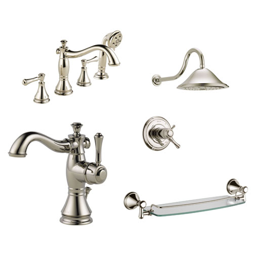 Delta Polished Nickel Finish Faucets and Fixtures