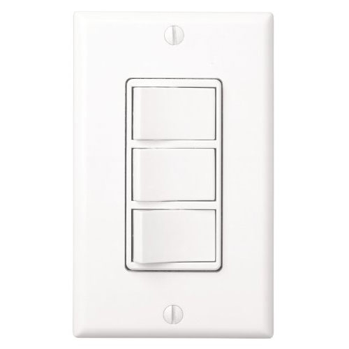Broan 77DW Bathroom 3 Switch 4-Function Control Heater/Fan/Light/Night-Light