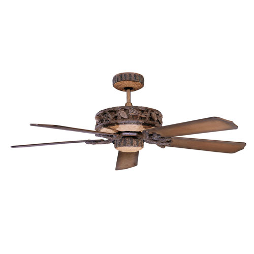Qty (1): Concord Fans 52-inch Ponderosa Wet Location Old World Leather Outdoor Ceiling Fan