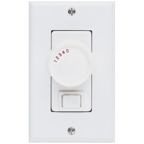 Concord Fans 3-way Switch 4 Speed White Rotary Knob Ceiling Fan Wall Control