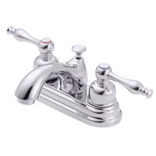 Danze Sheridan Chrome 2 Handle Center Set Bathroom Faucet w/ Pop-up Drain