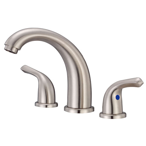 Danze Melrose Brushed Nickel High Arch Spout Widespread Bathroom Sink Faucet