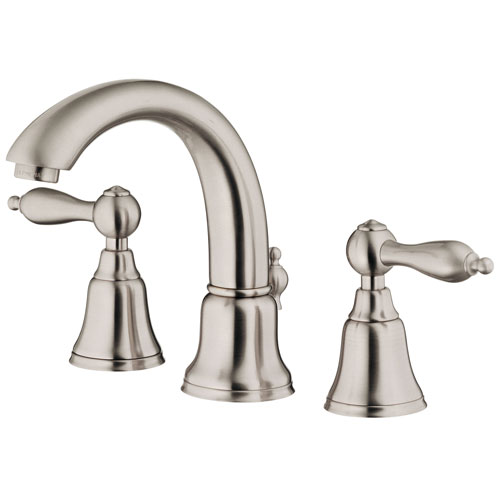 Danze Fairmont Brushed Nickel 2 Handle Widespread Bathroom Faucet w/Pop-up Drain