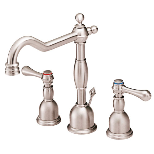 Danze Opulence Brushed Nickel Traditional Widespread Bathroom Sink Faucet
