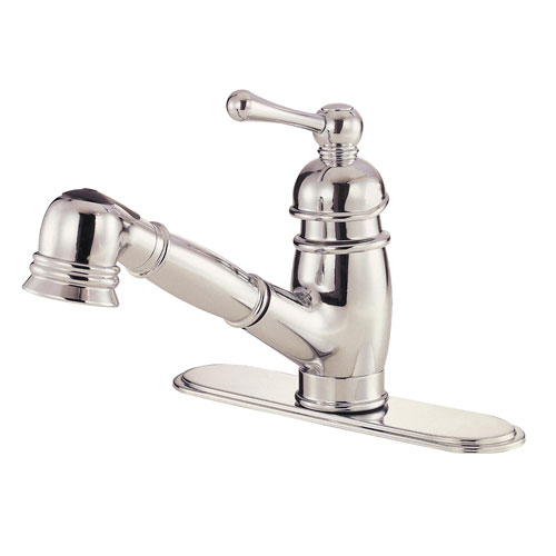 Danze Opulence Polished Nickel Single Handle Pull-Out Spout Kitchen Faucet