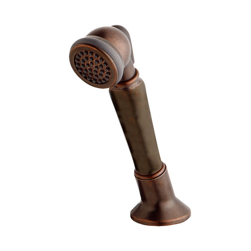 Danze Traditional Tumbled Bronze Roman Tub Filler Handheld Shower Add-on Kit