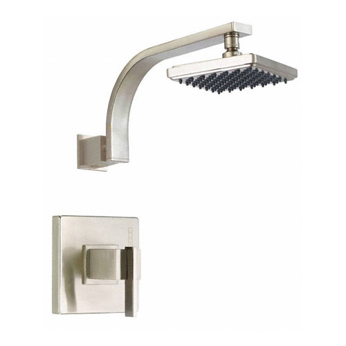 Danze Sirius Ultra Modern Square Brushed Nickel Single Handle Shower Only Faucet INCLUDES Rough-in Valve