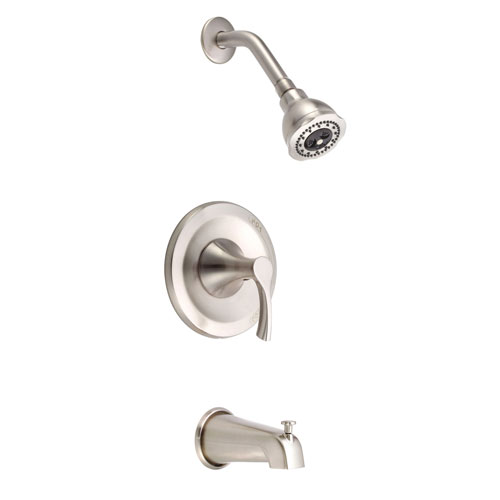 Danze Antioch Brushed Nickel Single Handle Tub and Shower Combo Faucet INCLUDES Rough-in Valve