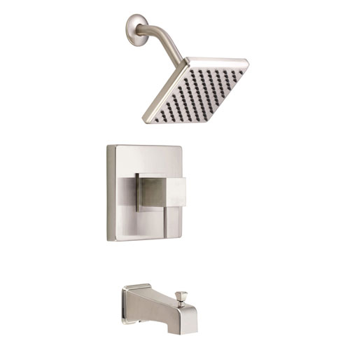 Danze Reef Brushed Nickel Single Handle Tub and Shower Combination Faucet INCLUDES Rough-in Valve