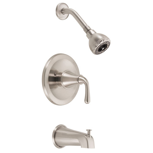 Danze Bannockburn Brushed Nickel Single Handle Tub and Shower Combination Faucet INCLUDES Rough-in Valve