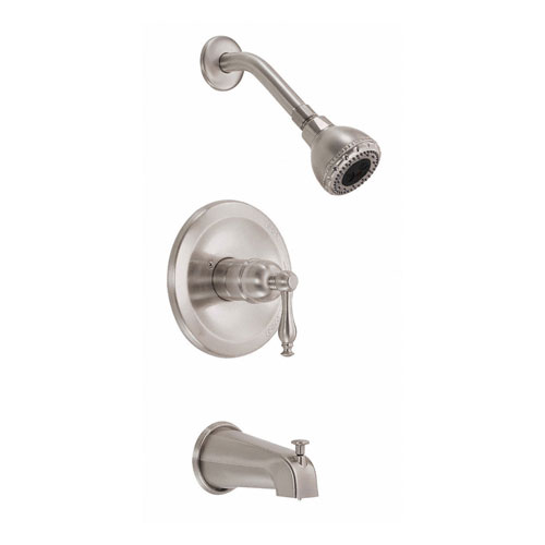 Danze Sheridan Brushed Nickel Single Handle Tub and Shower Combination Faucet INCLUDES Rough-in Valve