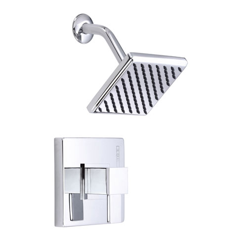 Danze Reef Chrome Modern Single Handle Square Shower Only Faucet INCLUDES Rough-in Valve
