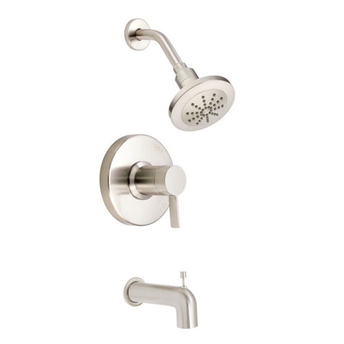 Danze Amalfi Brushed Nickel Pressure Balance 1.75GPM Tub & Shower Combo Faucet INCLUDES Rough-in Valve