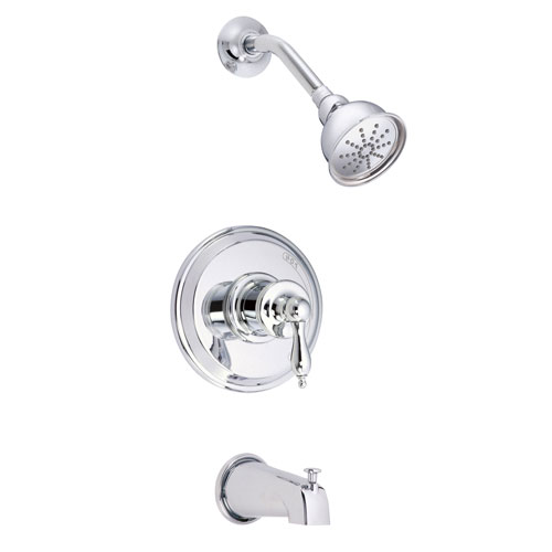 Danze Prince Chrome Single Handle Tub and Shower Combination Faucet INCLUDES Rough-in Valve