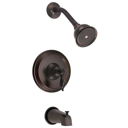 Danze Fairmont 1-Handle Pressure Balance Tub and Shower Trim Only in Oil Rubbed Bronze (Valve Not Included) 288177