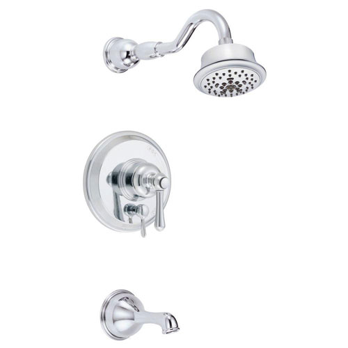 Danze Opulence 1-Handle Pressure Balance Tub and Shower Faucet Trim Kit in Chrome (Valve Not Included) 634470