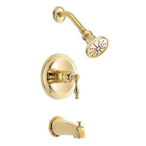 Danze Sheridan 1-Handle Pressure Balance Tub and Shower Faucet Trim Kit in Polished Brass (Valve Not Included) 634479
