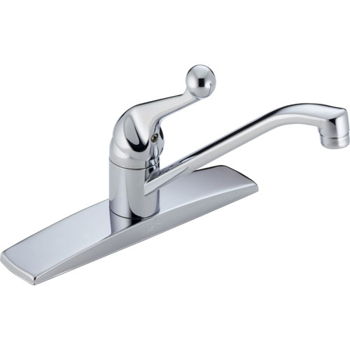 Delta Classic Standard Simple Single Handle Kitchen Faucet in Chrome 610434