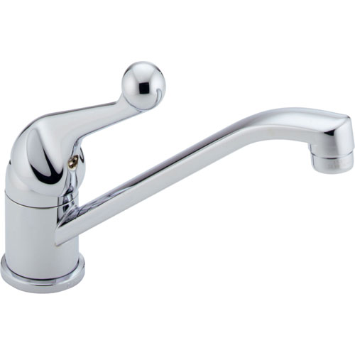 Delta Classic Standard Simple Chrome Single Handle Kitchen Faucet 610435