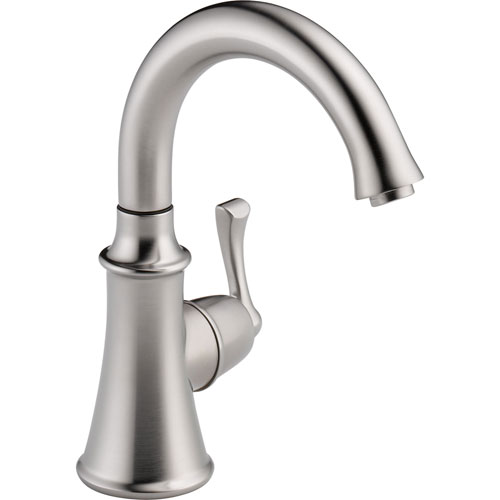 Delta Traditional Single Handle Arctic Stainless Kitchen Beverage Faucet 556044