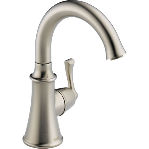 Delta Traditional One Handle Brilliance Stainless Kitchen Beverage Faucet 555924