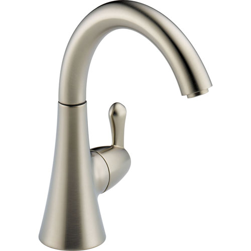 Delta Transitional Single Handle Brilliance Stainless Beverage Faucet 555931
