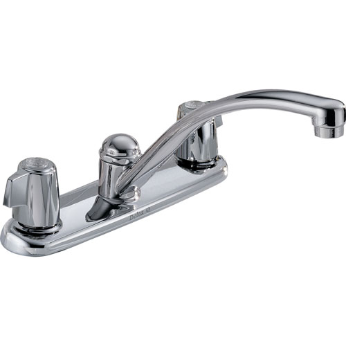 Delta Classic 2-Handle Metal Lever Kitchen Faucet in Chrome 474526