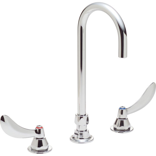 Delta Commercial 2-Handle Kitchen Faucet in Chrome with Gooseneck Spout 476146