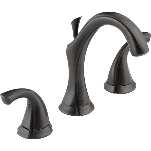 Qty (2): Delta Addison High Arc Venetian Bronze Widespread Bathroom Sink Faucet